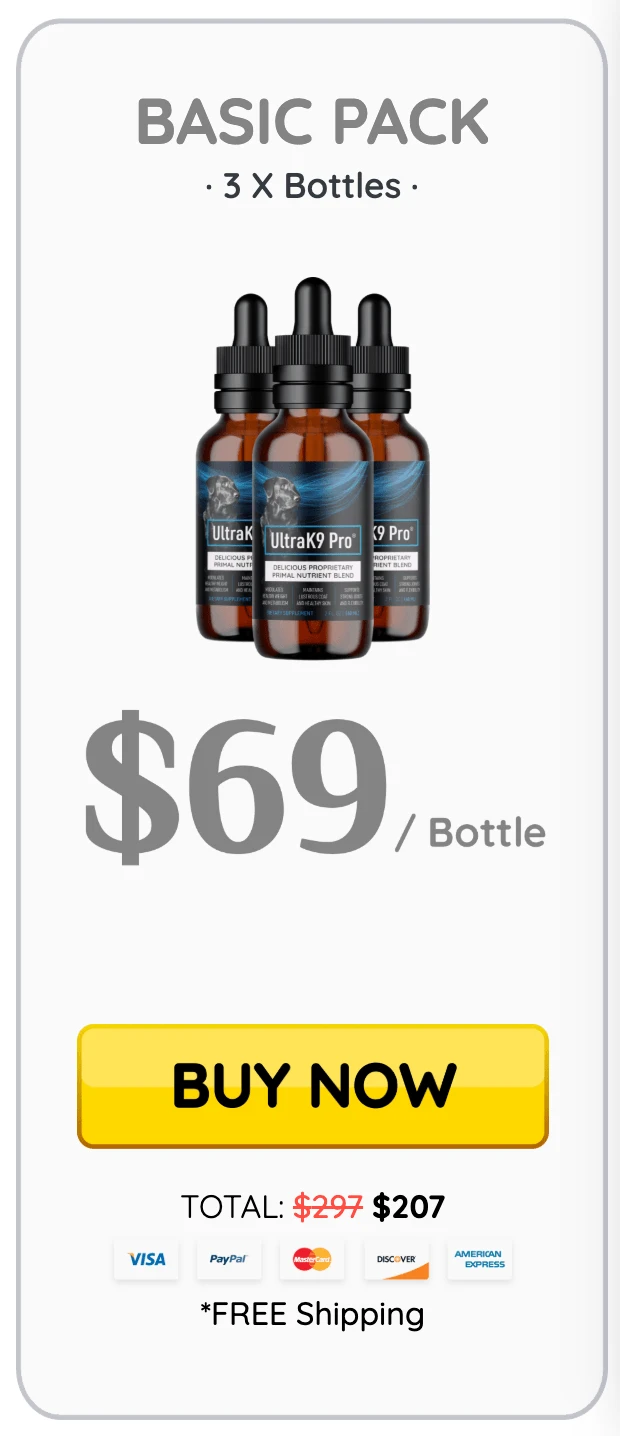 UltraK9 Pro dog health supplement